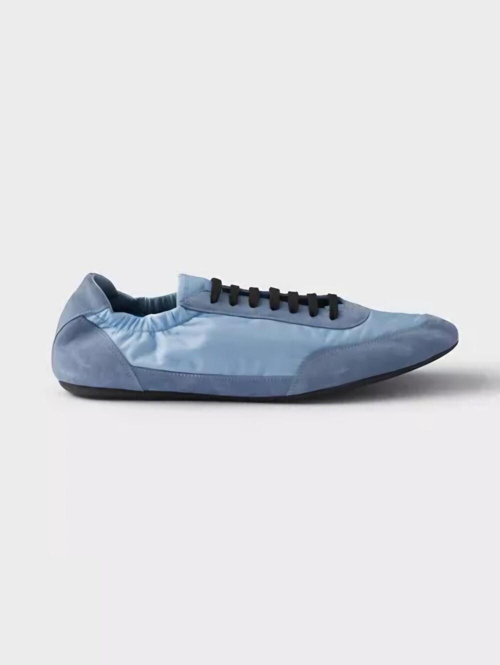 $1,020 PRADA Collapse Blue Re-Nylon & Suede Men's Sneakers UK 9 US 10 EU 43 BNIB